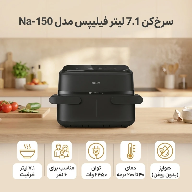 سرخ کن دوقلو فیلیپس مدل NA150
